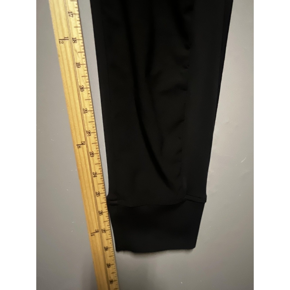 Athleta Pants Womens 10 Black Jogger Elastic Waist Zip Pockets Stretch Travel - Picture 11 of 11